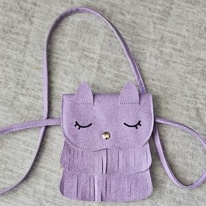 Purple Cat Ear Kids Crossbody Bag